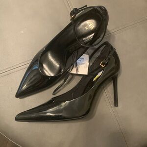 NWT Zara Black Patent Leather Heels